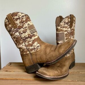 Ariat Kids Camo Cowboy Boots